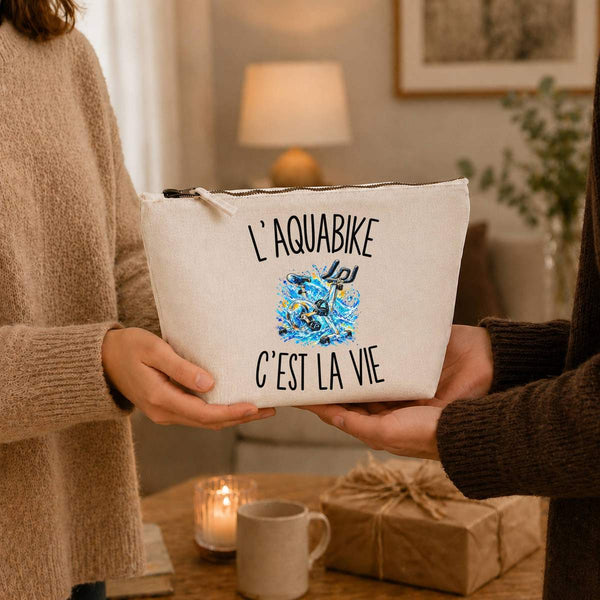 Trousse Beige L’Aquabike c’est la vie