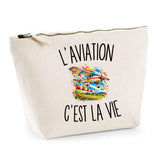 Trousse Beige L’Aviation c’est la vie