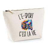 Trousse Beige L’E-Sport c’est la vie