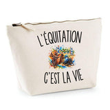 Trousse Beige L’Équitation c’est la vie