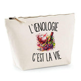 Trousse Beige L’Œnologie c’est la vie