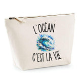 Trousse Beige L’Océan c’est la vie