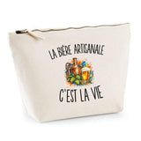 Trousse Beige La Bière Artisanale c’est la vie