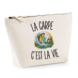 Trousse Beige La Carpe c’est la vie