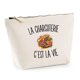 Trousse Beige La Charcuterie c’est la vie