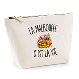 Trousse Beige La Malbouffe c’est la vie