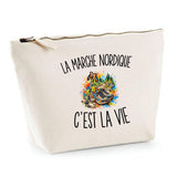 Trousse Beige La Marche Nordique c’est la vie
