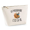 Trousse Beige La Pyrogravure c’est la vie
