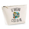 Trousse Beige Le Bateau c’est la vie