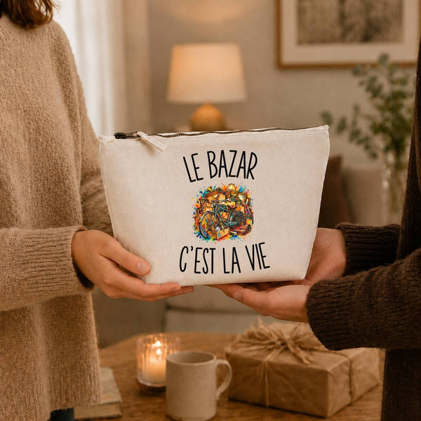 Trousse Beige Le Bazar c’est la vie