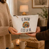 Trousse Beige Le Bazar c’est la vie