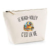 Trousse Beige Le Beach-Volley c’est la vie