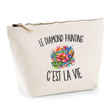 Trousse Beige Le Diamond Painting c’est la vie