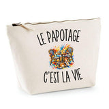Trousse Beige Le Papotage c’est la vie