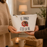 Trousse Beige Le Tango c’est la vie