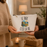 Trousse Beige Le Trek c’est la vie