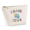 Trousse Beige Le Vol À Voile c’est la vie