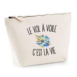 Trousse Beige Le Vol À Voile c’est la vie