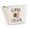 Trousse Beige Les Bêtises c’est la vie