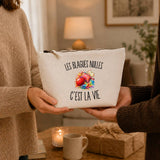 Trousse Beige Les Blagues Nulles c’est la vie