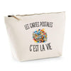 Trousse Beige Les Cartes Postales c’est la vie