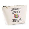 Trousse Beige Les Chaussettes Dépareillées c’est la vie