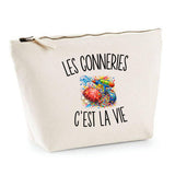 Trousse Beige Les Conneries c’est la vie