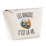 Trousse Beige Les Ragots c’est la vie