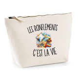 Trousse Beige Les Ronflements c’est la vie