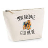 Trousse Beige Mon Airedale c’est ma vie