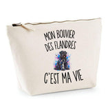 Trousse Beige Mon Bouvier des Flandres c’est ma vie