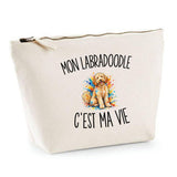 Trousse Beige Mon Labradoodle c’est ma vie