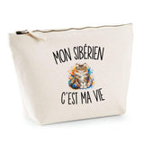Trousse Beige Mon Sibérien c’est ma vie