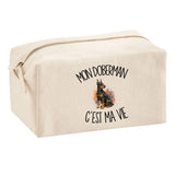 Trousse Multifonction Mon Doberman c'est ma vie