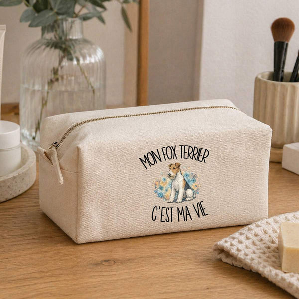 Trousse Multifonction Mon Fox Terrier c'est ma vie