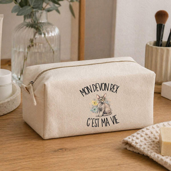 Trousse Multifonction Mon Devon Rex c'est ma vie
