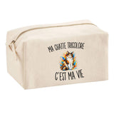 Trousse Multifonction Ma Chatte Tricolore c’est ma vie
