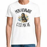 T-shirt Homme Blanc Mon Hovawart c'est ma vie