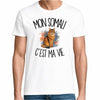 T-shirt Homme Blanc Mon Somali c'est ma vie
