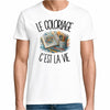 T-shirt Homme Blanc Le coloriage c'est la vie