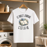 T-shirt Homme Blanc Le bullet journal c'est la vie