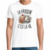 T-shirt Homme Blanc La pâtisserie c'est la vie