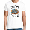 T-shirt Homme Blanc L'athlétisme c'est la vie