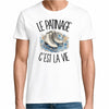 T-shirt Homme Blanc Le patinage c'est la vie