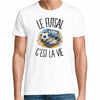 T-shirt Homme Blanc Le futsal c'est la vie
