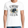 T-shirt Homme Blanc Le dressage c'est la vie
