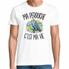 T-shirt Homme Blanc Ma perruche c'est ma vie