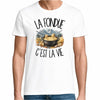T-shirt Homme Blanc La fondue c'est la vie
