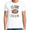 T-shirt Homme Blanc Les sushis c'est la vie
