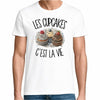 T-shirt Homme Blanc Les cupcakes c'est la vie